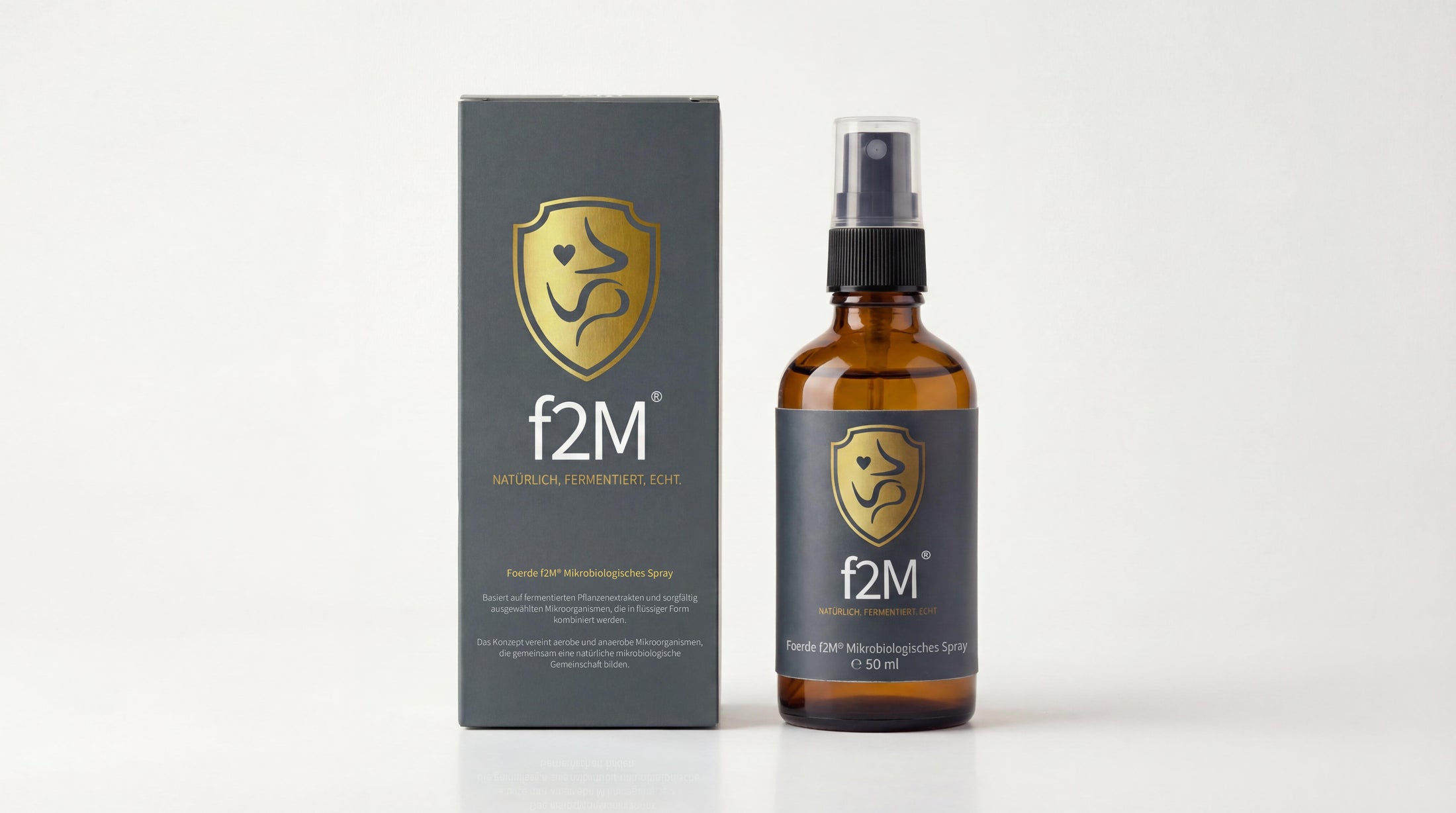 Foerde f2M Mikrobiotikum-Spray 50 ml Flasche Vorderansicht